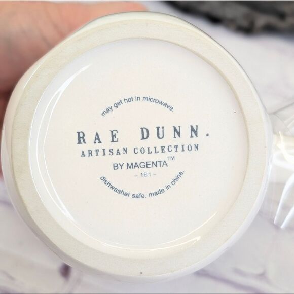 Rae Dunn PAWFEE BREAK Double-Sided Ceramic Mug with Embossed Wooden Lid - Picture 6 of 9